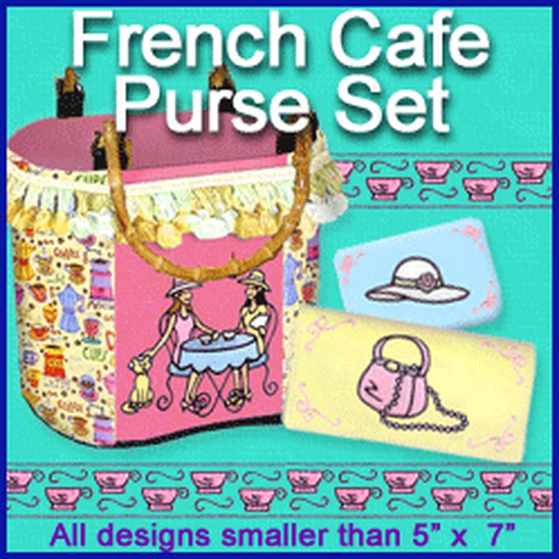 A French Caf Purse Set Design Pack