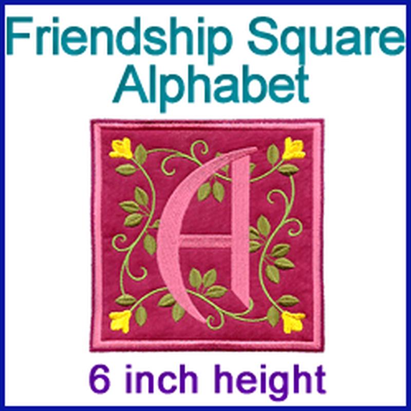 A Friendship Square Alphabet Design Pack