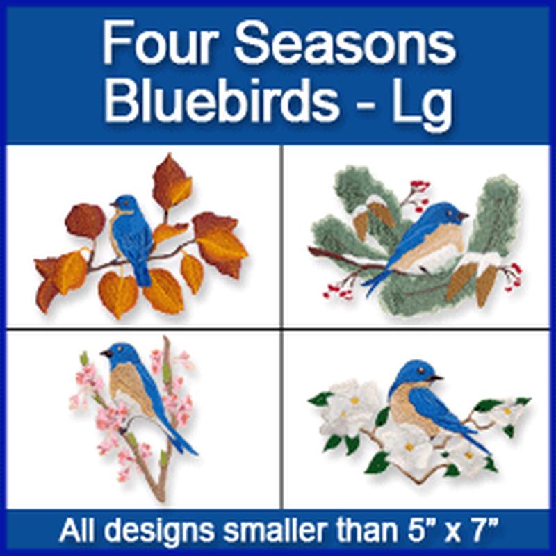 A Four Seasons Bluebirds Design Pack