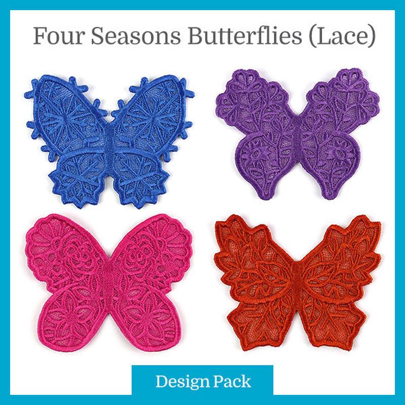 A Four Seasons Butterflies (Lace) Design Pack