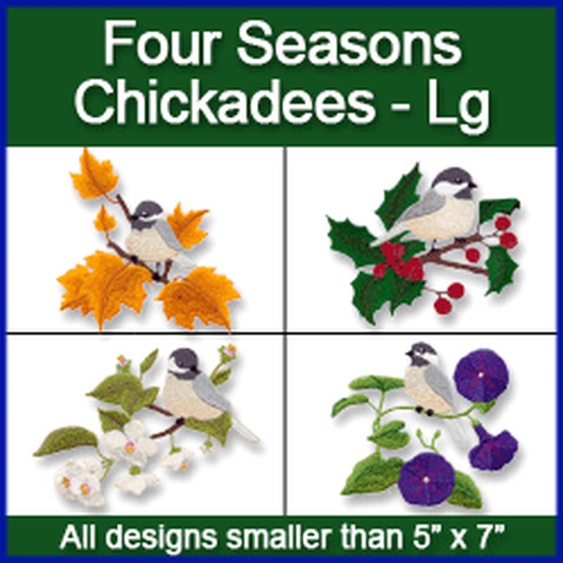 A Four Seasons Chickadees Design Pack