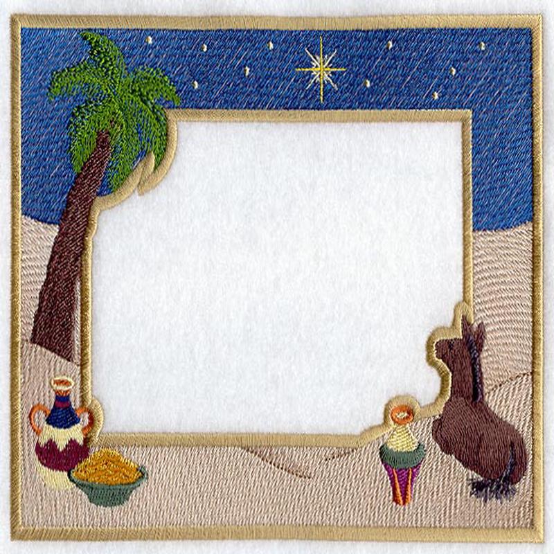 Christmas in Bethlehem Photo Frame (In-the-Hoop)