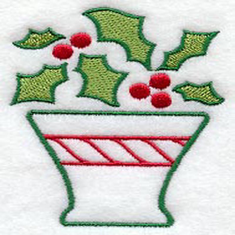Christmas Holly Basket