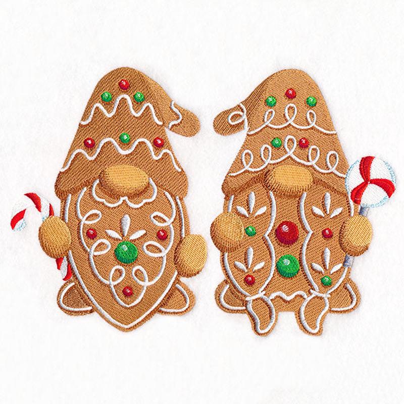 Christmas Gingerbread Gnome Couple