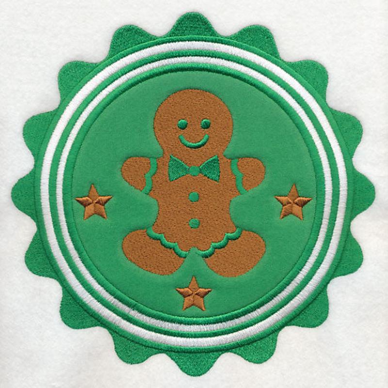 Christmas Gingerbread Stamp (Applique)