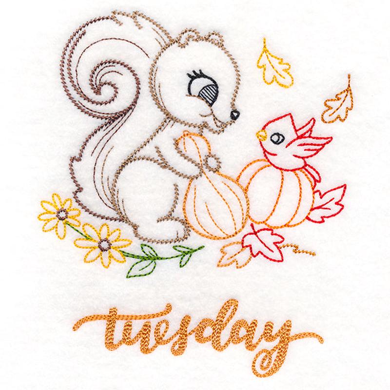 Autumn Squirrel on Tuesday (Vintage)