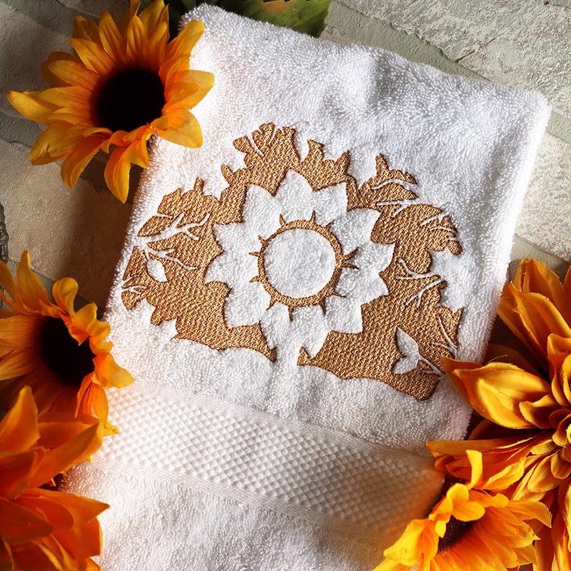 Autumn Sunflower (Embossed)
