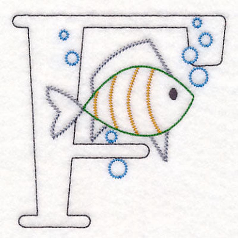 Baby Animals Letter F (Vintage) - 4 1/2 Inch