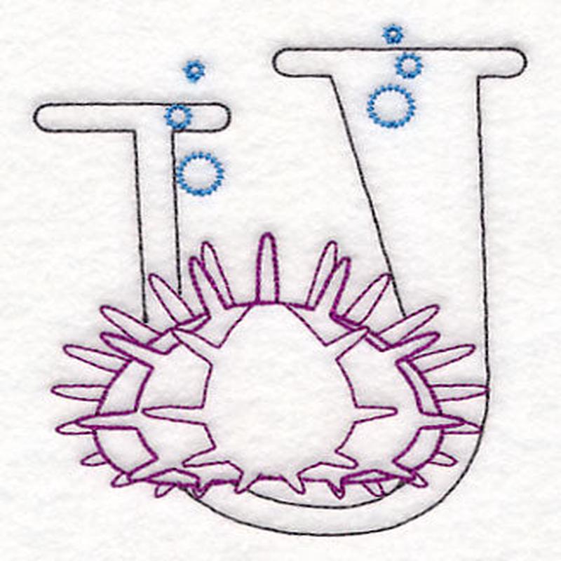 Baby Animals Letter U (Vintage) - 4 1/2 Inch