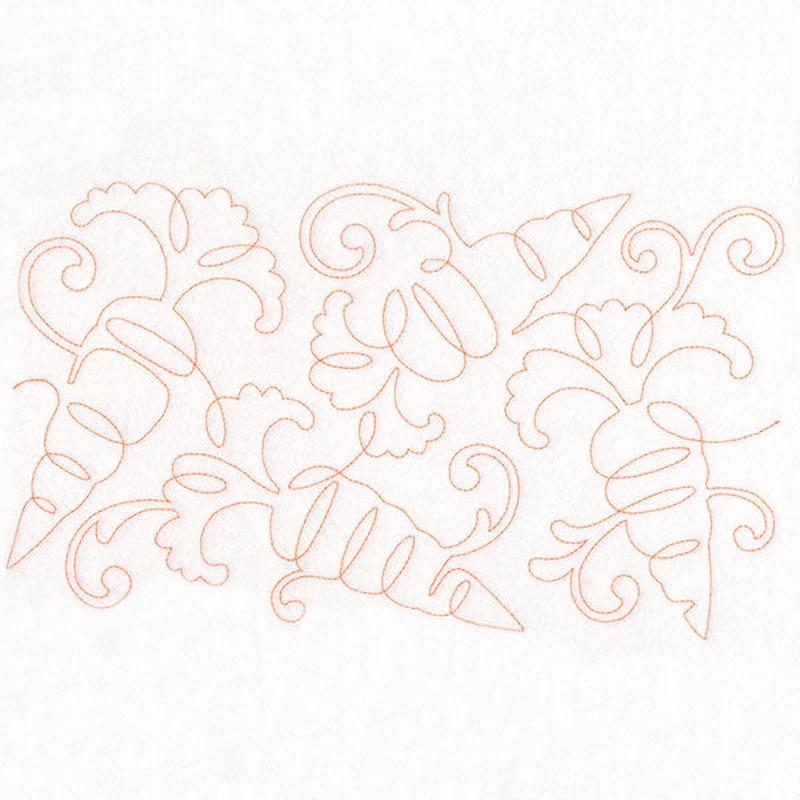 Autumn Harvest Carrots (Edge-to-Edge Quilting)