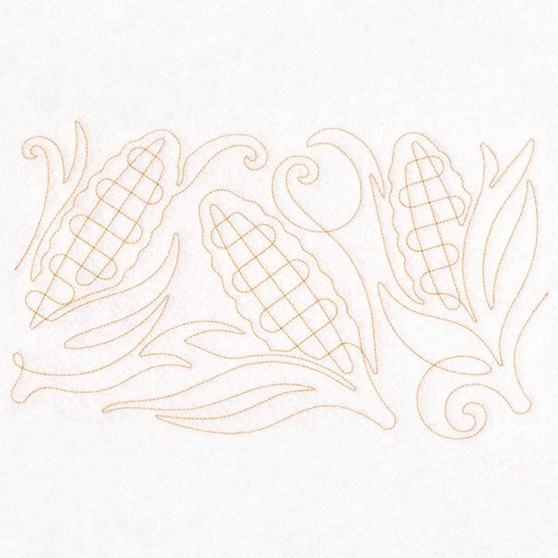 Autumn Harvest Corn (Edge-to-Edge Quilting)