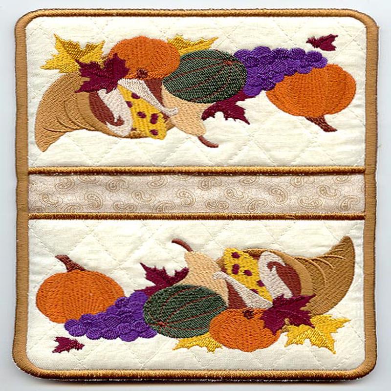 Autumn Harvest Pot Holder (In-the-Hoop)