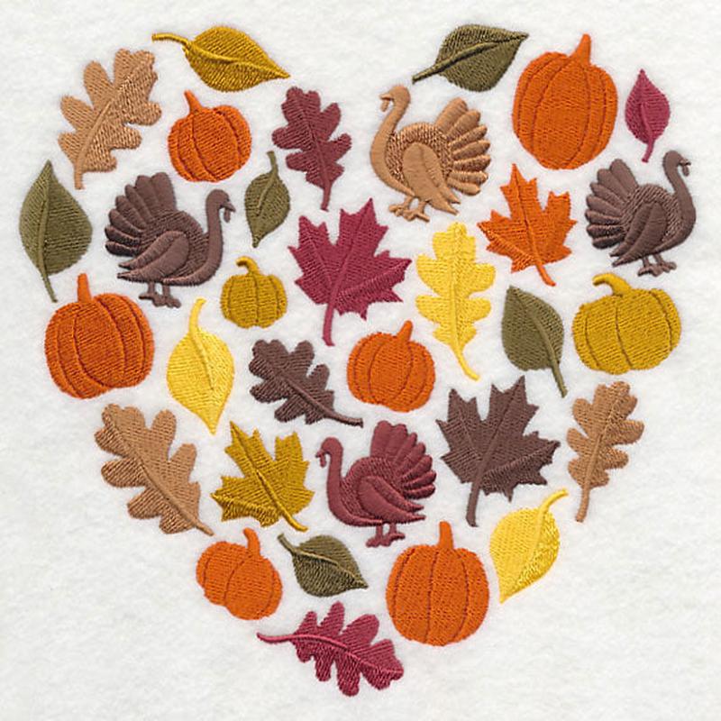 Autumn Heart Silhouette