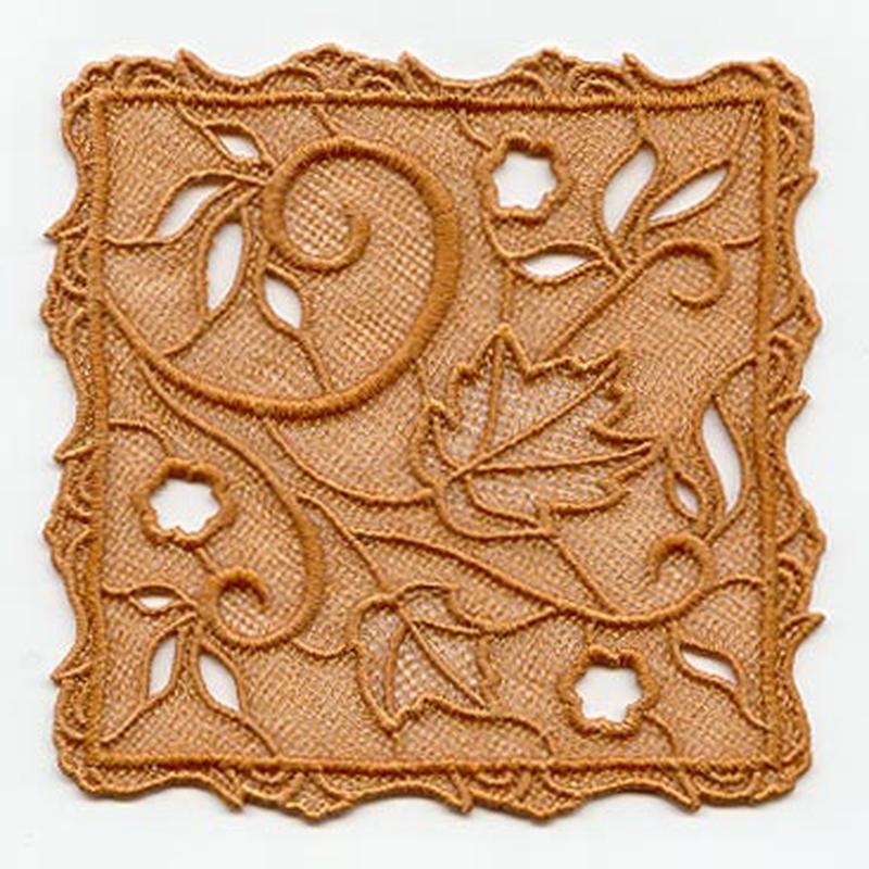 Autumn Leaf Square (Lace)