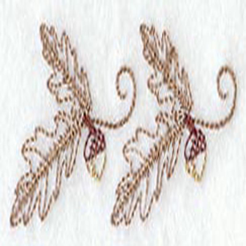 Autumn Leaves and Acorns Border (Vintage)