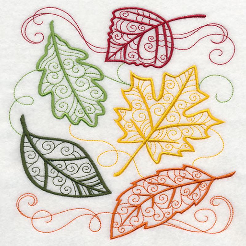 Autumn Leaves in Flight