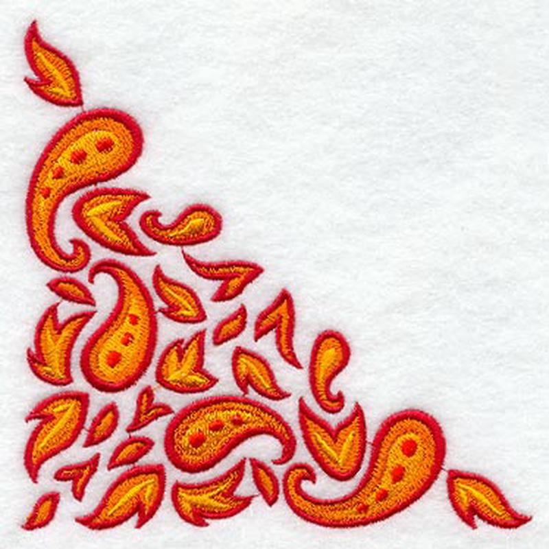 Autumn Paisley Corner