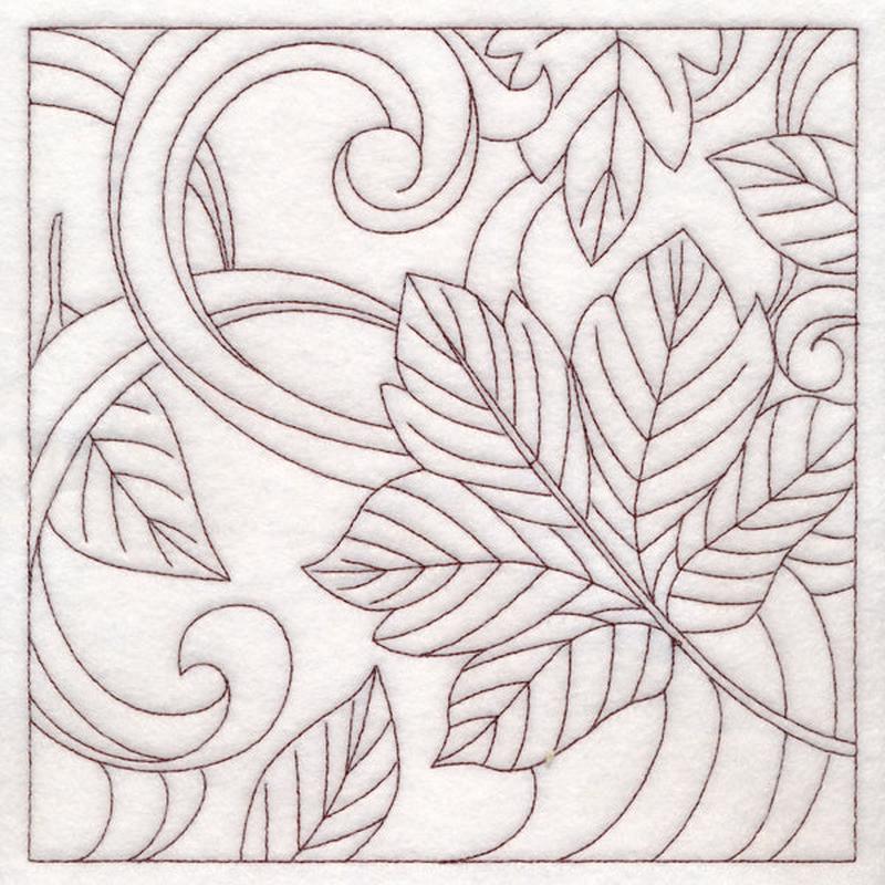 Autumn Quilting Leaves 2 (Double Run)