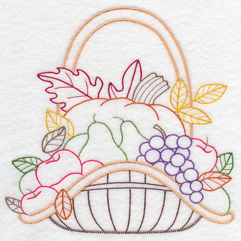 Autumn Bounty Basket (Vintage)