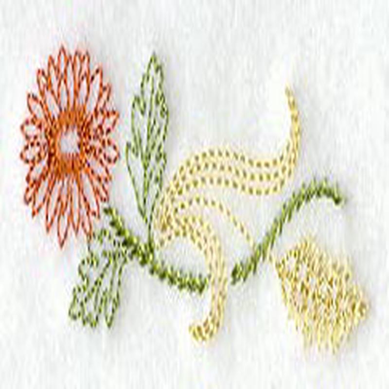 Autumn Chrysanthemum Border (Vintage)