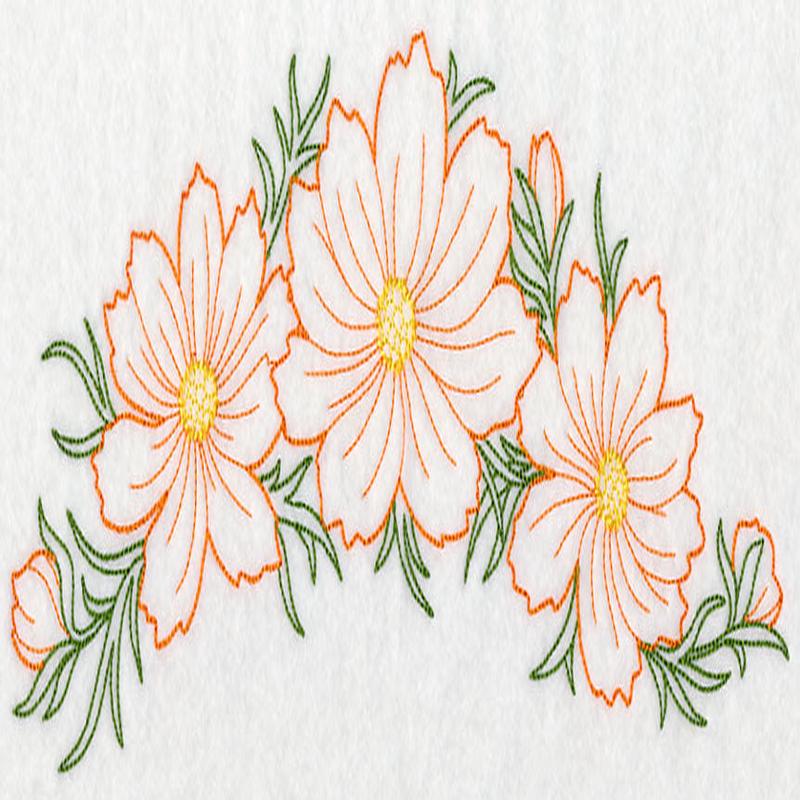 Autumn Cosmos Spray (Vintage)