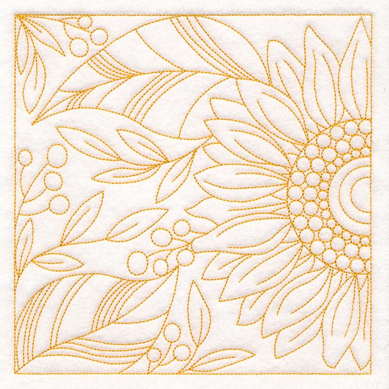Autumn Details Quilting - Sunflower (Double Run)