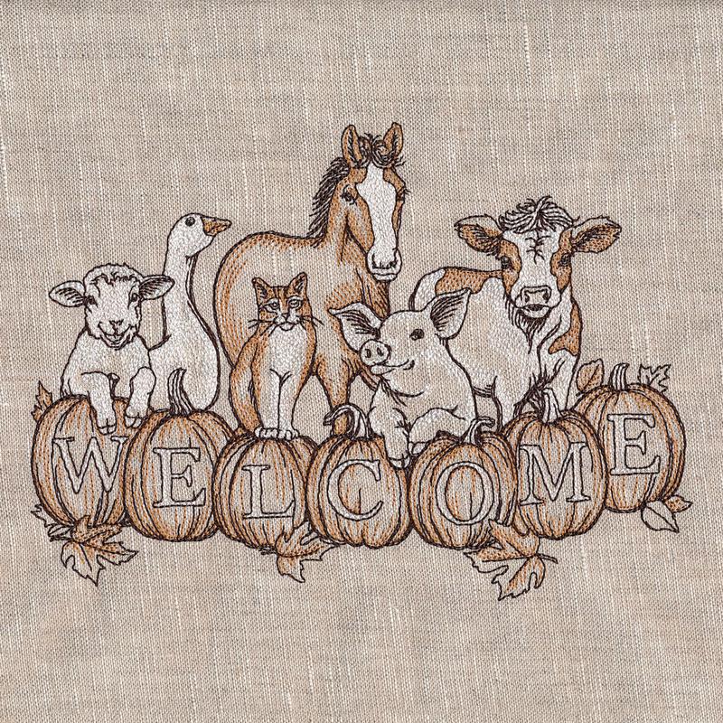 Autumn Farm Welcome Friends