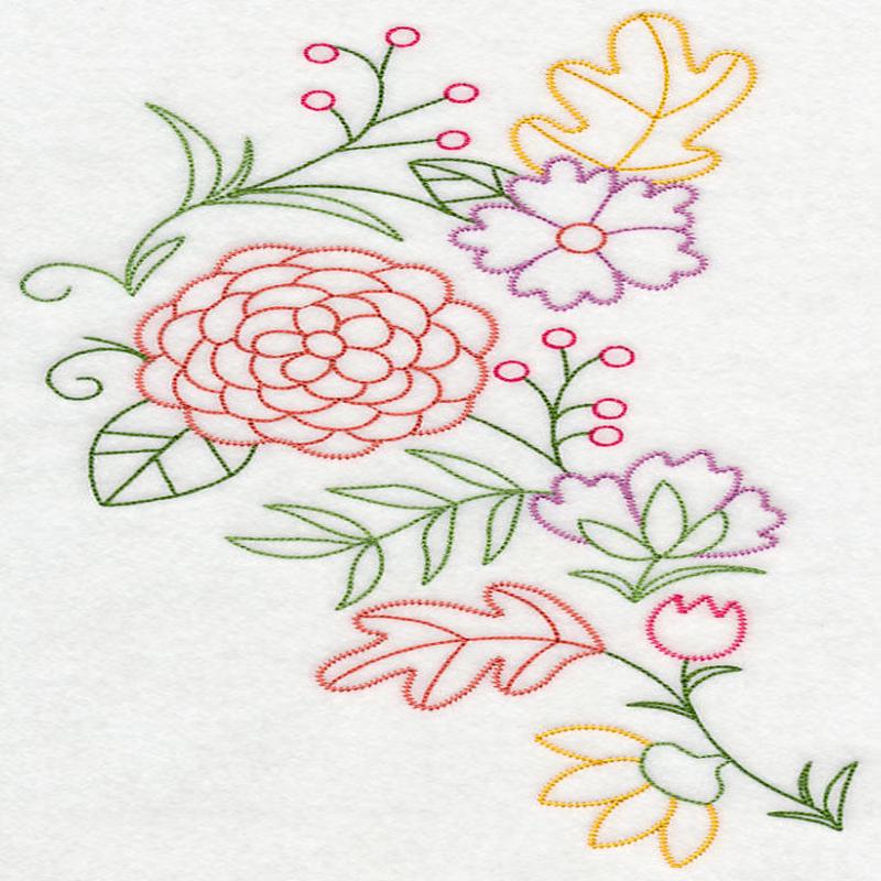 Autumn Flower Spray (Vintage)