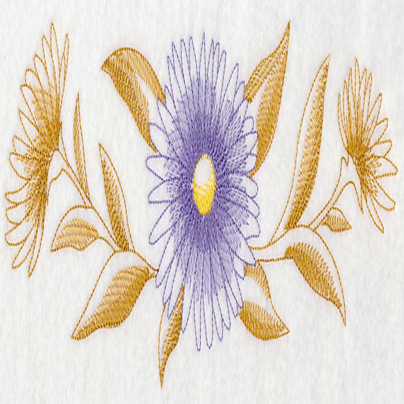 Aster Border (Toile)