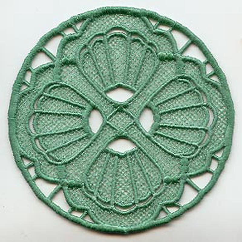 August Seashell Coaster (Lace)