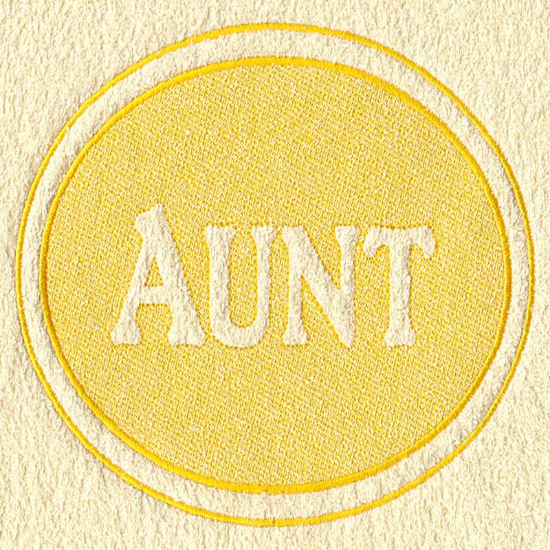 Aunt (Embossed)