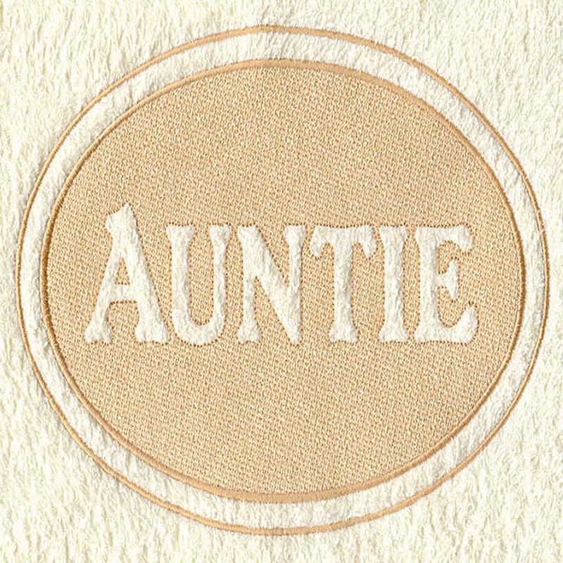 Auntie (Embossed)