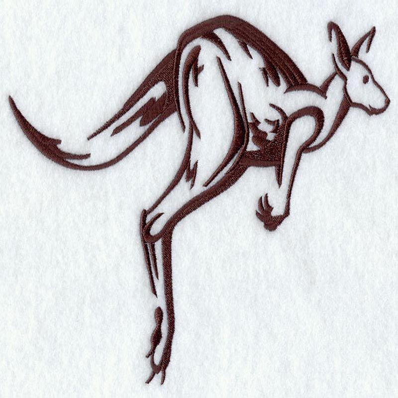 Australian Silhouette Kangaroo