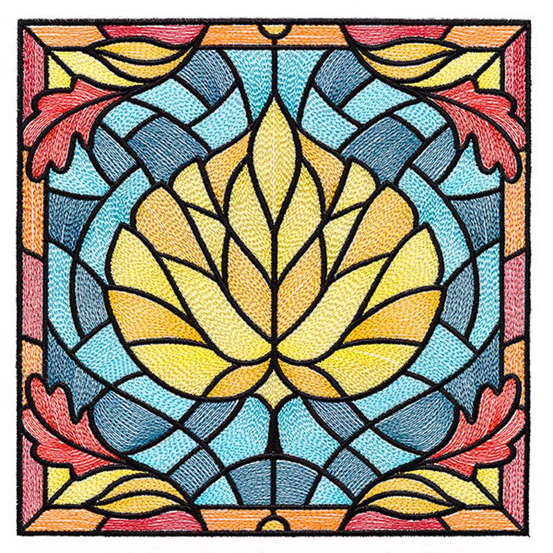 Autumn Accents Stained Glass - Aspen Leaf