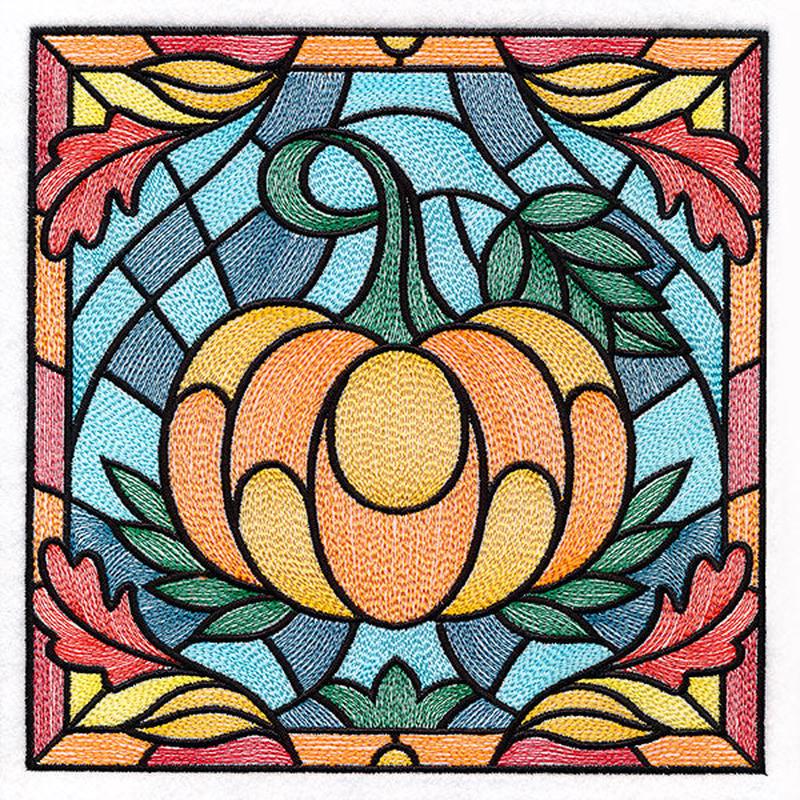 Autumn Accents Stained Glass - Pumpkin