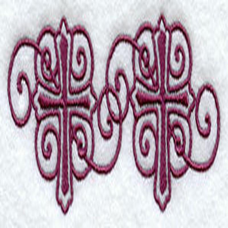 Art Nouveau Crosses Border