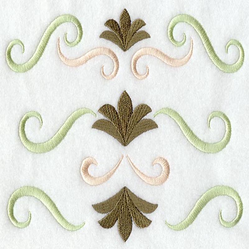 Art Nouveau Fans and Scrolls