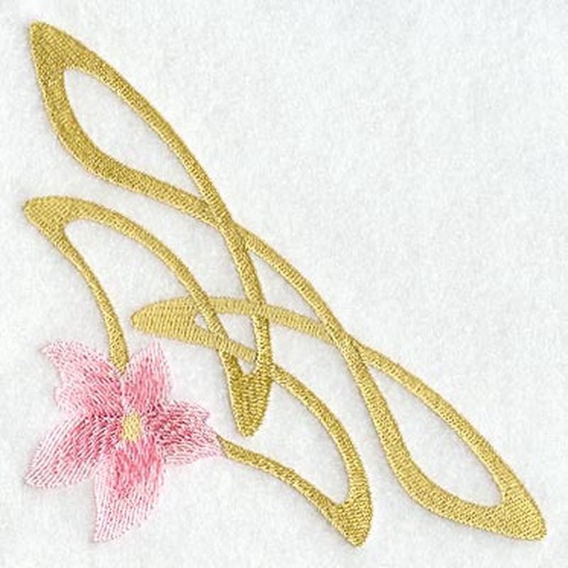 Art Nouveau Floral Corner