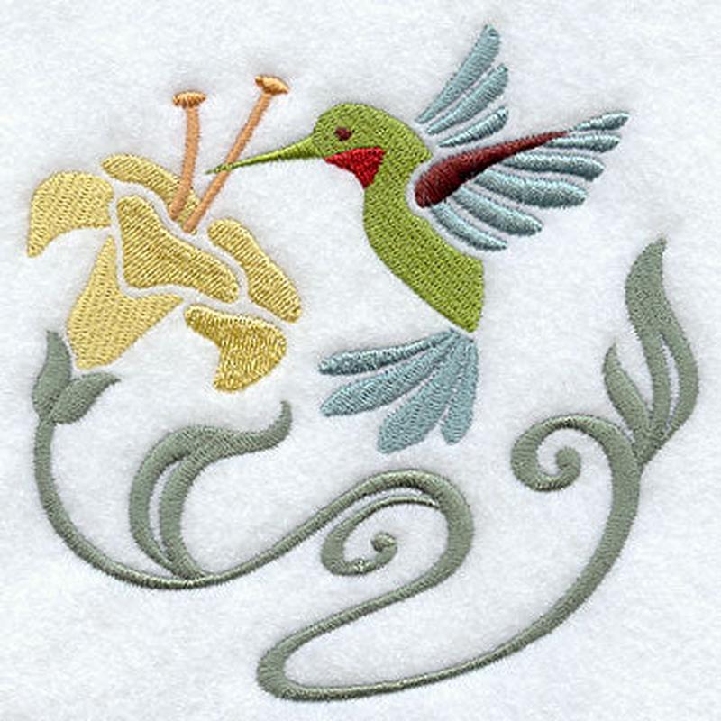 Art Nouveau Hummingbird