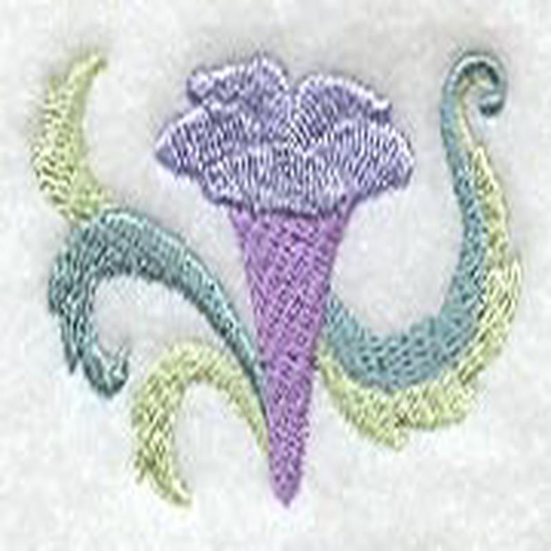 Art Nouveau Morning Glory Accent