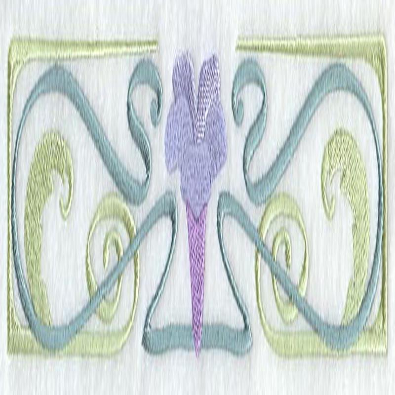 Art Nouveau Morning Glory Border