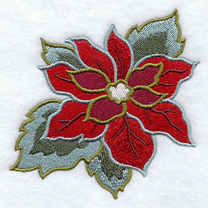 Art Nouveau Poinsettia Accent