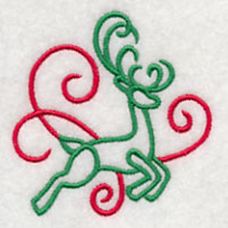 Art Nouveau Reindeer Accent