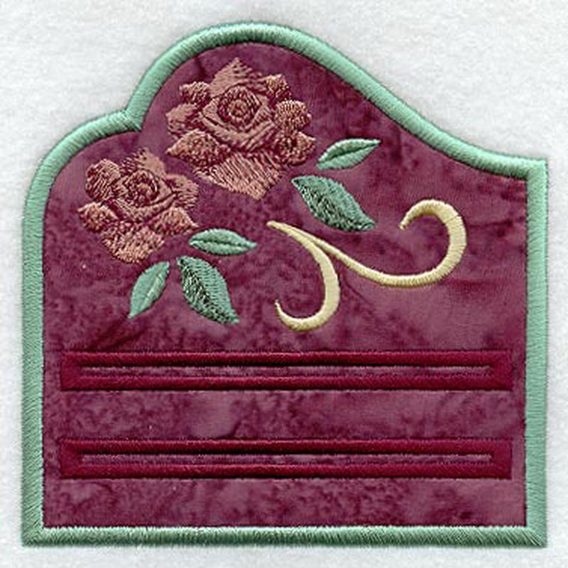 Art Nouveau Roses Photo Notepad Holder (In-the-Hoop)