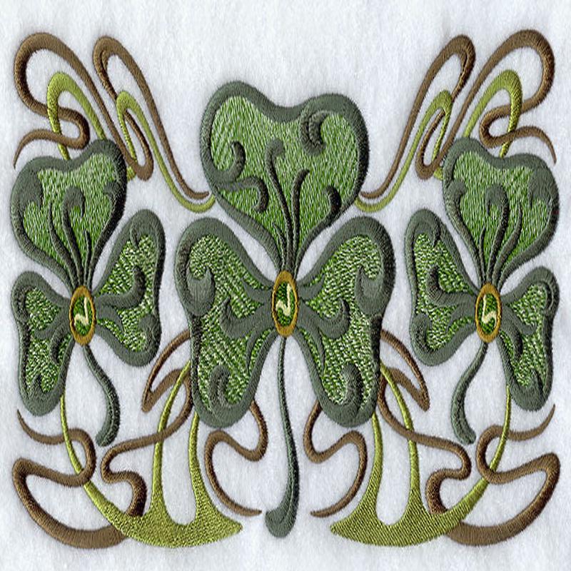 Art Nouveau Shamrock Trio