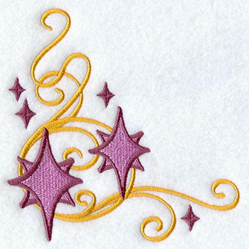 Art Nouveau Shining Stars Corner