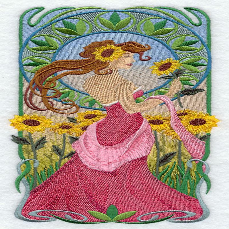 Art Nouveau Spirits of the Season - Summer