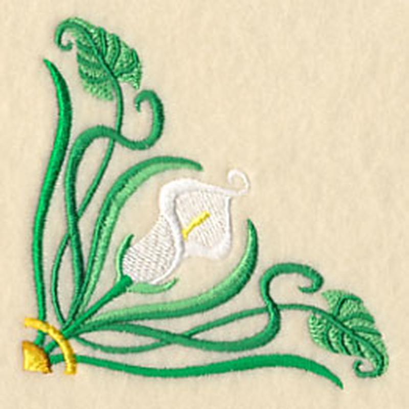 Art Deco Calla Lily - Corner