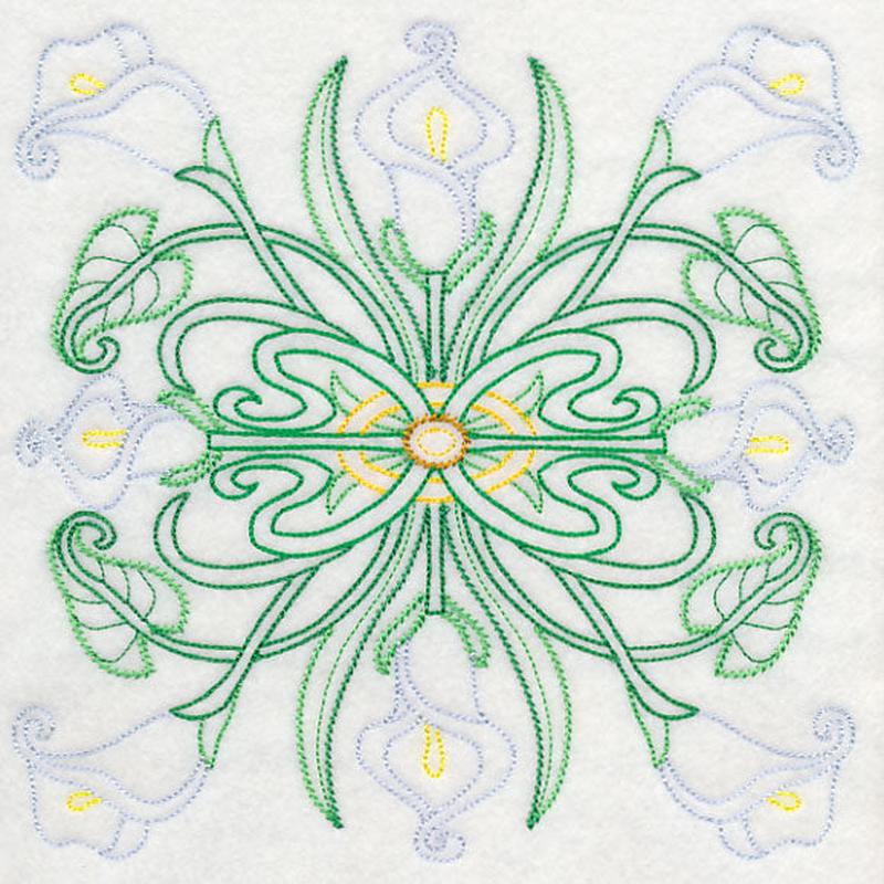 Art Deco Calla Lily - Square (Vintage)