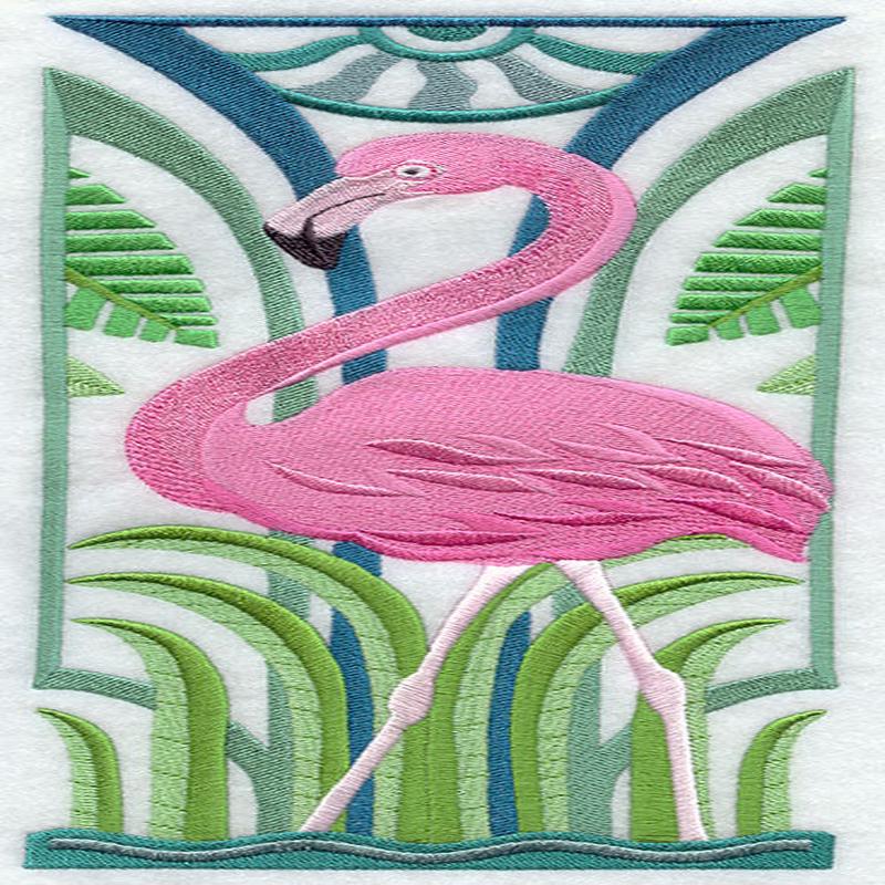 Art Deco Flamingo